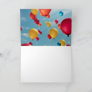 Sky High Celebrations: Een uitbarsting van verjaar Bedankkaart