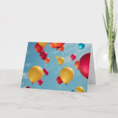 Sky High Celebrations: Een uitbarsting van verjaar Bedankkaart (Voorkant)