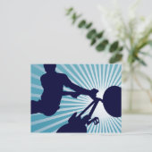 sky high cycle briefkaart (Staand voorkant)