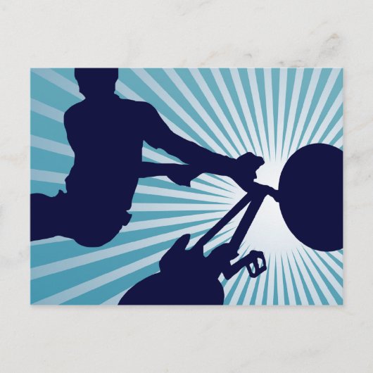 sky high cycle briefkaart (Voorkant)