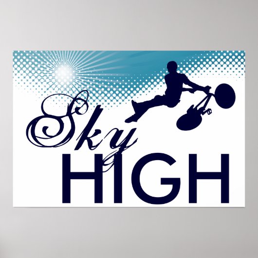 sky high cycle poster (Voorkant)
