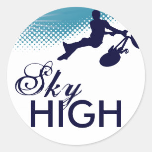 sky high cycling ronde sticker