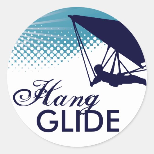 sky high hang glide ronde sticker (Voorkant)