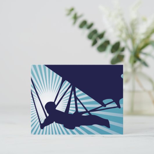 sky high hang gliding briefkaart (Staand voorkant)