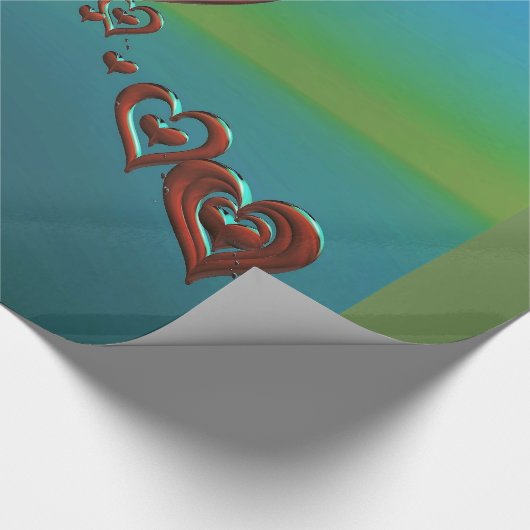 Sky High Hearts Cadeaupapier (Hoek)