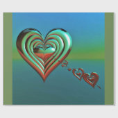 Sky High Hearts Cadeaupapier (Vlak)