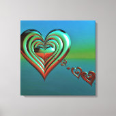 Sky High Hearts Canvas Afdruk (Voorkant)