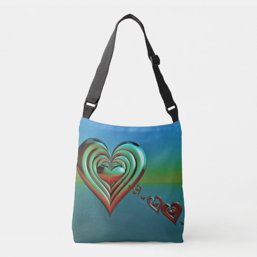 Sky High Hearts Crossbody Tas (Voorkant)