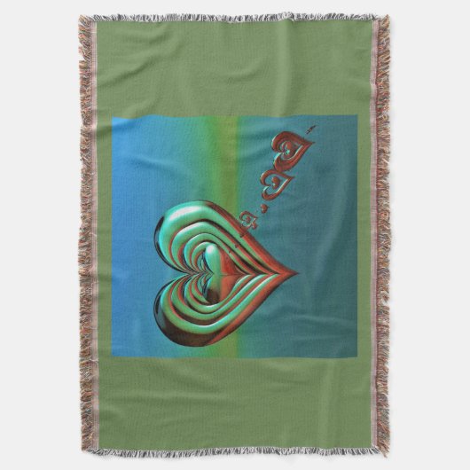 Sky High Hearts Deken (Voorkant Verticaal)