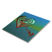 Sky High Hearts Tegeltje (Zijkant)