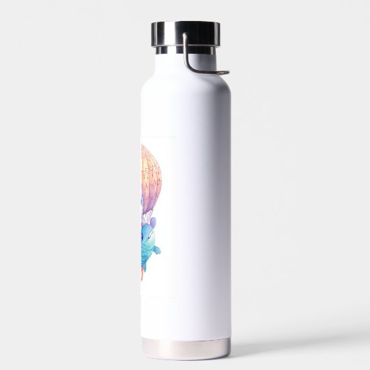 Sky High Kitty � Schattige Whimsical Kat-avontuur Waterfles (Links)