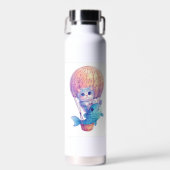 Sky High Kitty � Schattige Whimsical Kat-avontuur Waterfles (Voorkant)
