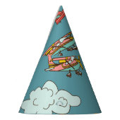 Sky High: Retro-vliegtuigontwerp Feesthoedjes (Links)