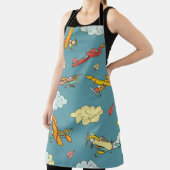 Sky High: Retro-vliegtuigontwerp Schort (Insitu)