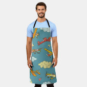 Sky High: Retro-vliegtuigontwerp Schort (Gedragen)