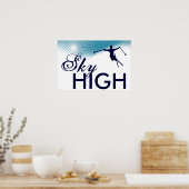 sky high skiing poster (Keuken)