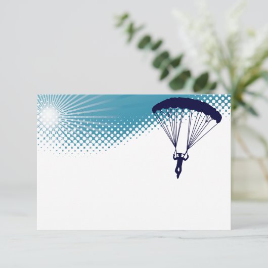 sky high skydiver kaart (Staand voorkant)