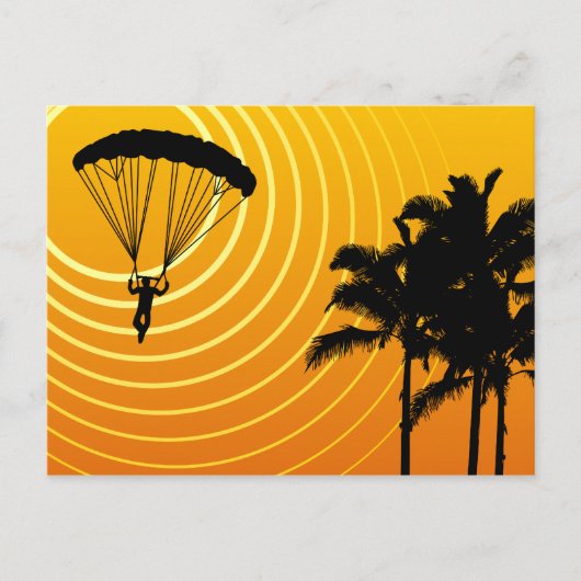 sky high skydiving briefkaart (Voorkant)