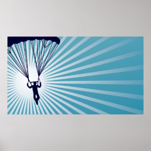 sky high skydiving poster