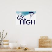 sky high skydiving poster (Keuken)