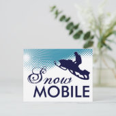 sky high snewmobile briefkaart (Staand voorkant)