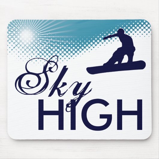 sky high snowboarding muismat (Voorkant)