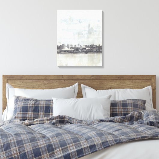 Sky Horizon - Neutrale kleuren Canvas Afdruk (Insitu (Slaapkamer))