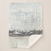 Sky Horizon - Neutrale kleuren Sherpa Deken (Voorkant)