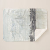 Sky Horizon - Neutrale kleuren Sherpa Deken (Voorkant (horizontaal))