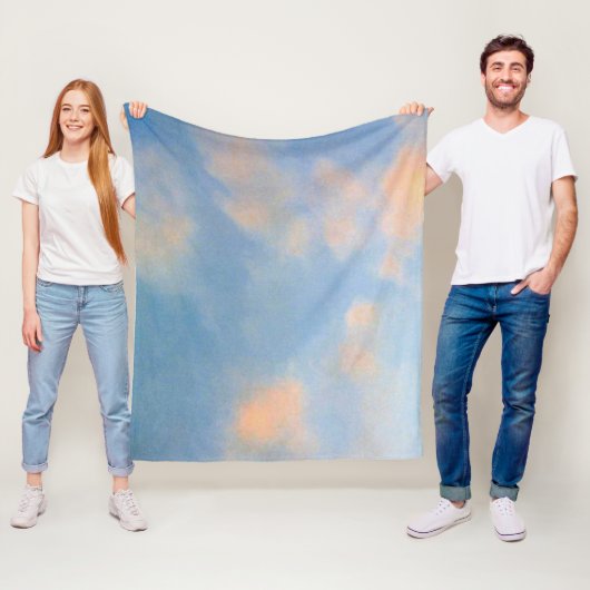 Sky Hue Sky, Fleece Deken, Medium 50 "x 60" (In situ)