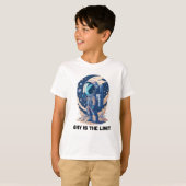 Sky is de grens met Astronaut T-shirt (Voorkant volledig)
