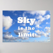 Sky is de grens - motivatie poster (Voorkant)