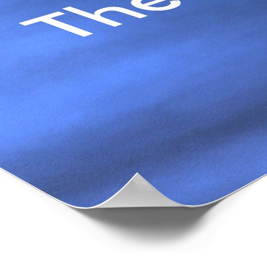 Sky is de grens poster (Hoek)