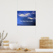 Sky is de grens poster (Keuken)