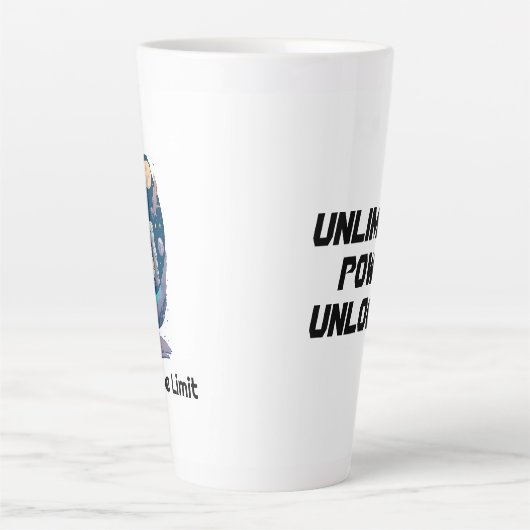 Sky is de Limiet en Onbeperkte kracht, het idee va Latte Mok (Voorkant)