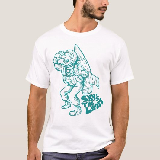 Sky is de limiet t-shirt (Voorkant)