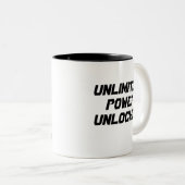 Sky is de Limit, Astronaut Mok, Cadeauidee Tweekleurige Koffiemok (Voorkant rechts)