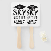 Sky is de Limit Clever Afstuderen Capture Cute Handwaaier (Voorkant en achterkant)