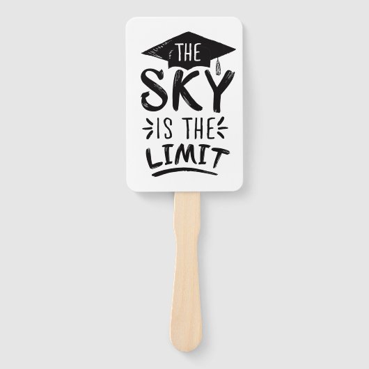 Sky is de Limit Clever Afstuderen Capture Cute Handwaaier (Voorkant)