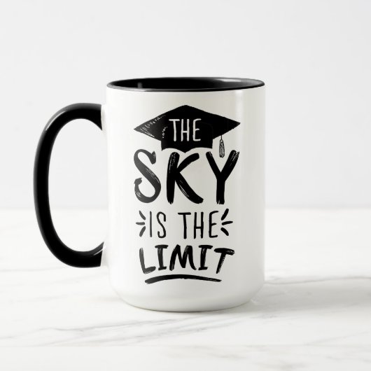 Sky is de Limit Clever Afstuderen Capture Cute Mok (Links)
