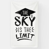 Sky is de Limit Clever Afstuderen Capture Cute Spandoek (Verticaal)