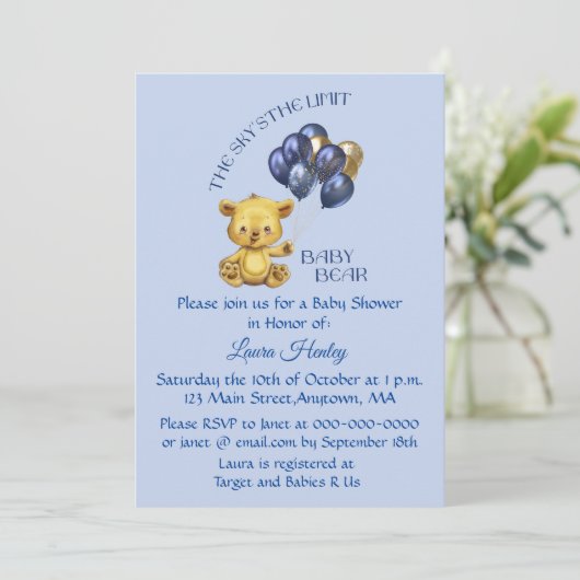 Sky is de Uitnodiging van de Blauwe Douane van het (Staand voorkant)