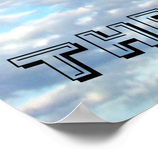 Sky is het Limit Poster (Hoek)