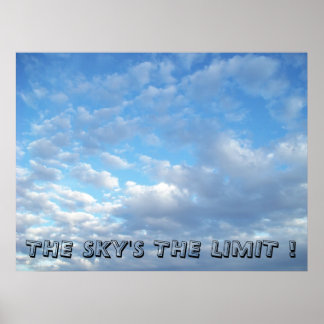Sky is het Limit Poster