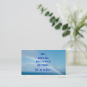 Sky is het Limit Visitekaartje (Staand voorkant)