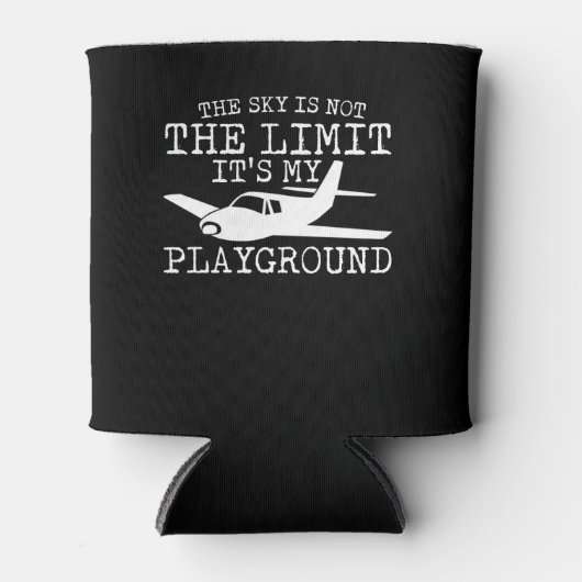 Sky is niet beperkt tot mijn speeltuin piloot blikjeskoeler (Voorkant)