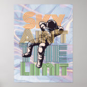 Sky is niet de limiet |  citaat ruimte poster (Voorkant)