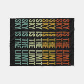 Sky Is The Limit Rock Mountain  Fleece Deken (Voorkant (Horizontaal))