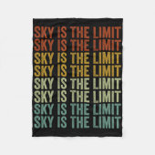 Sky Is The Limit Rock Mountain  Fleece Deken (Voorkant)