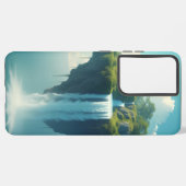 Sky Island Herfsten Hoesje Dromerige Samsung Fanta Samsung Galaxy Hoesje (Achterkant horizontaal)